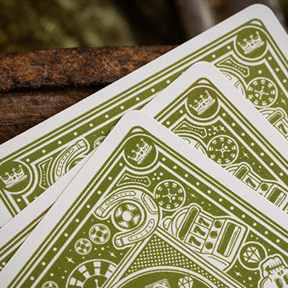 Chancers V3 Green (Marked) Playing Cards by Good Pals
