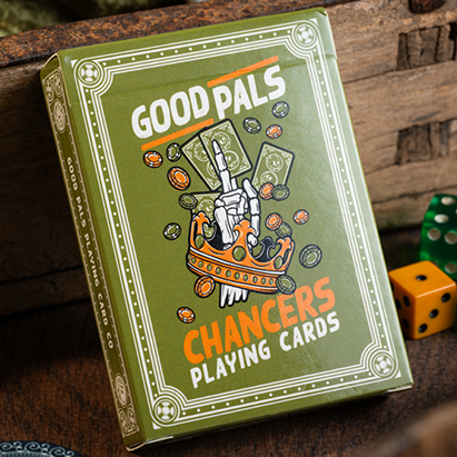 Chancers V3 Green (Marked) Playing Cards by Good Pals