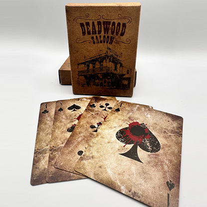 Deadwood (Red) Playing Cards by Matthew Wright and Mark Bennett