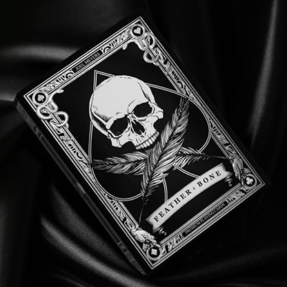 Feather & Bone: The Chrome Hearts (Foil) Playing Cards by Joel Meyers