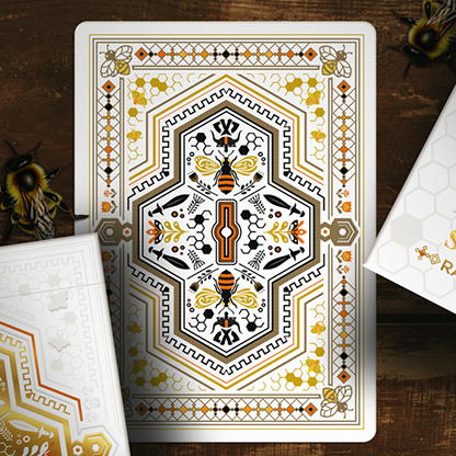 Secret Tale Ragnar White Bee Collector's Playing Cards