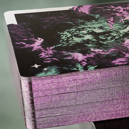 Gilded Nebula Stellar Purple Playing Cards(purple star)