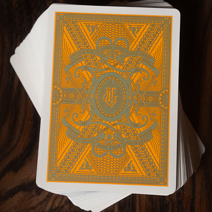 Kings Head (Green & Yellow) Playing Cards by Joker and the Thief