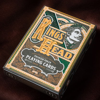 Kings Head (Green & Yellow) Playing Cards by Joker and the Thief