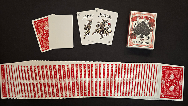 Rose Elites - Old Masters (Red) Playing Cards