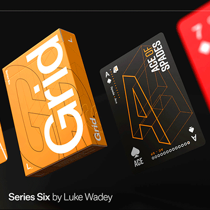 Grid Series Six Typographic Playing Cards