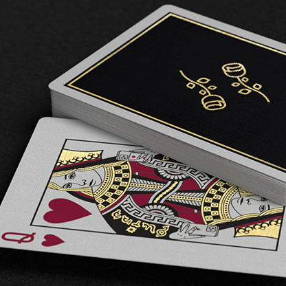 Gold Foil Black Roses Casino