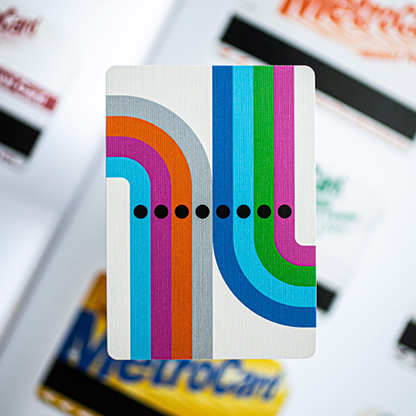 WHITE EDITION FULTON STREET MTA PLAYING CARDS (1972 VIGNELLI MAP EDITION)