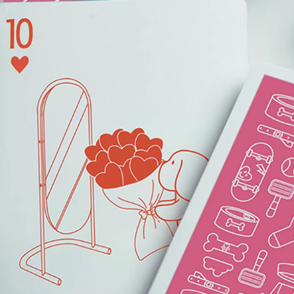 Diary of Kitten and Puppy - Puppy Pink Edition Playing Cards