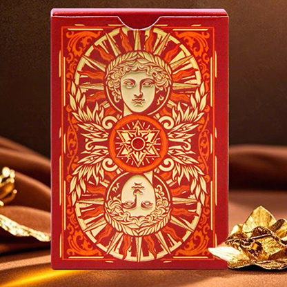 Sun God Greek Mythology Themed Red Edition Playing Cards