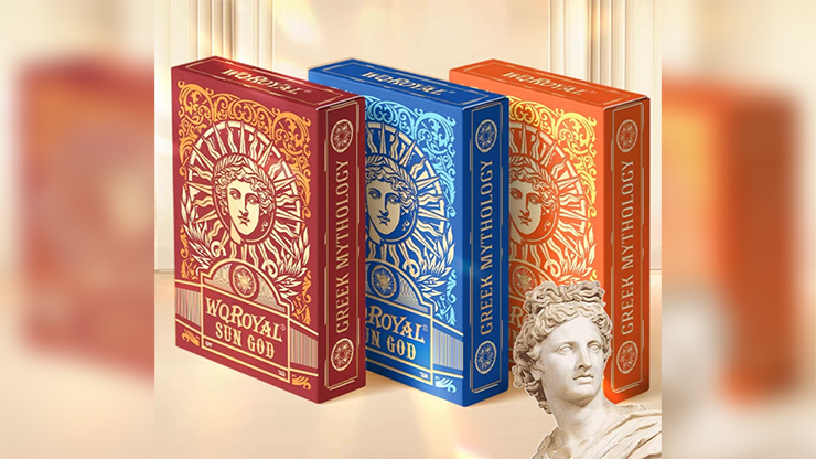 Sun God Greek Mythology Themed Blue Edition Playing Cards