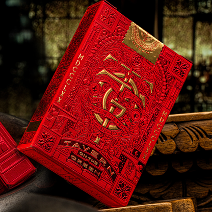 Tavern on the Green: Red Edition Playing Cards by theory11