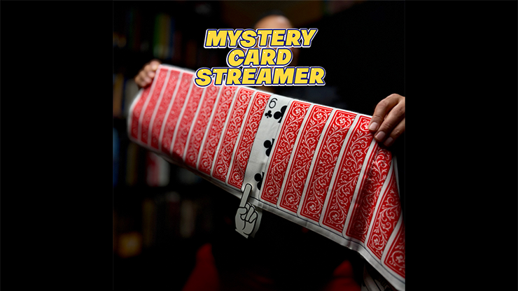 Mystery Card Streamer (Red 6 of Clubs) by PlayTime Magic DEFMA