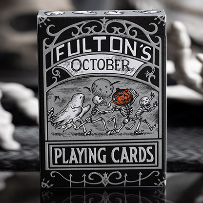 FULTONS OCTOBER TOMBSTONE GREY PLAYING CARDS