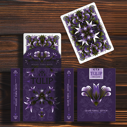 Grand Tulip Purple Playing Cards by Dutch Card House Company