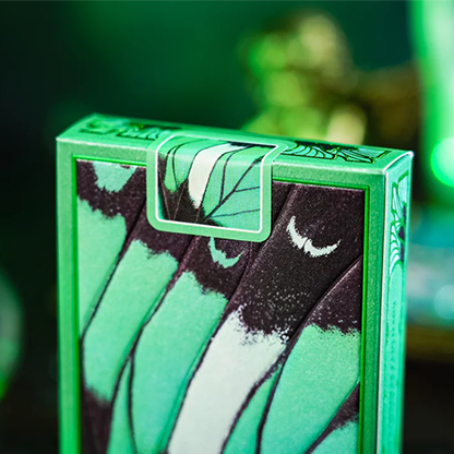 Emerald Green Morpho Playing Cards by TCC Fashion