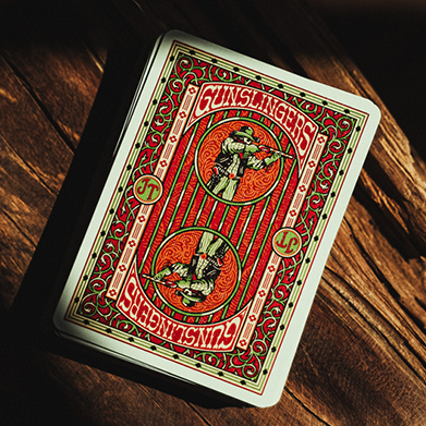 Gunslingers Poker (Red) Playing Cards