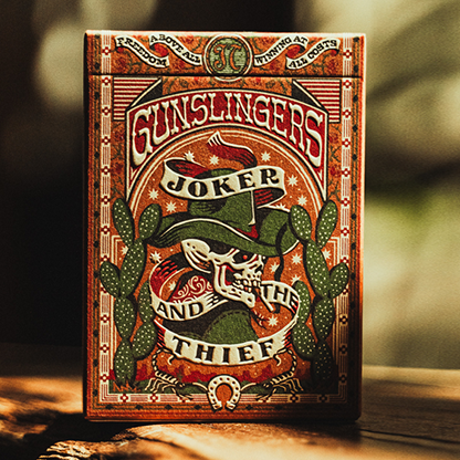 Gunslingers Poker (Red) Playing Cards
