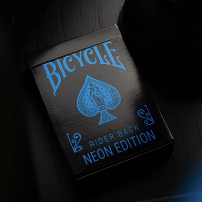 Bicycle Cool Blue Neon Rider Back Playing Cards