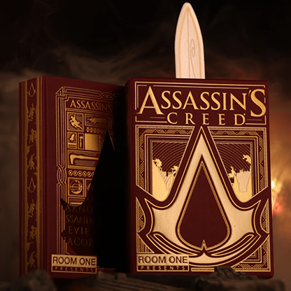 Assassin's Creed Legacy Version 2 Garnet (Hidden Blade Black) Playing Cards
