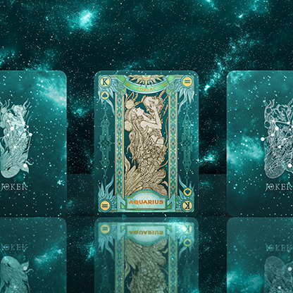 Zodiac (Aquarius) Luminous Edition Playing Cards by TCC