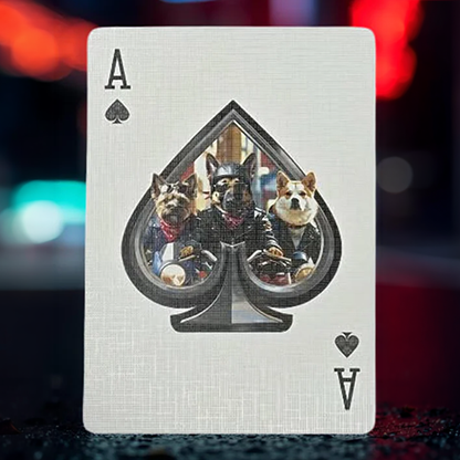 Biker Dogs Playing Cards by Collectable Playing Cards