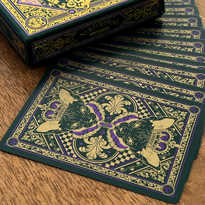 Neko Royal Green Playing Cards