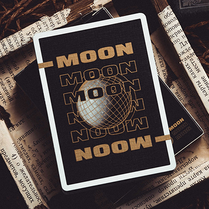 Moon (Black) Playing Cards