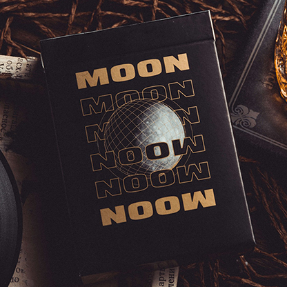 Moon (Black) Playing Cards