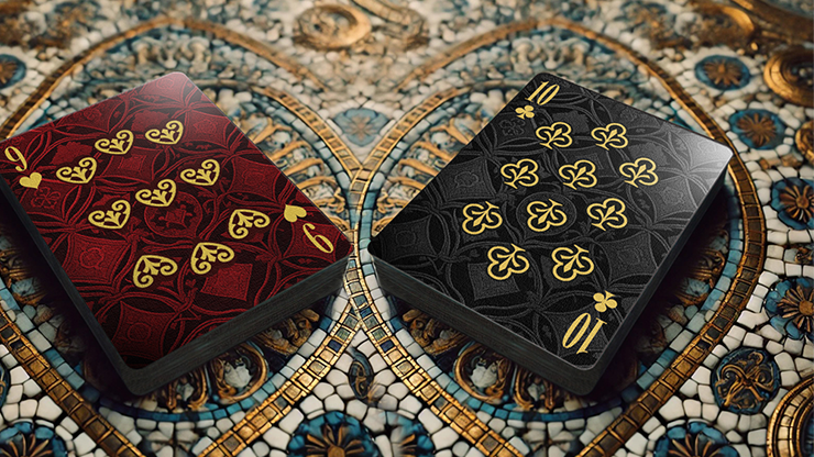 The Spirit of Cubism (Dark Black) Playing Cards