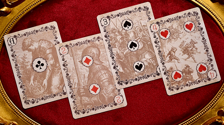 Wars of the Roses (2nd Edition Red Tuck- Gilded ) Playing Cards