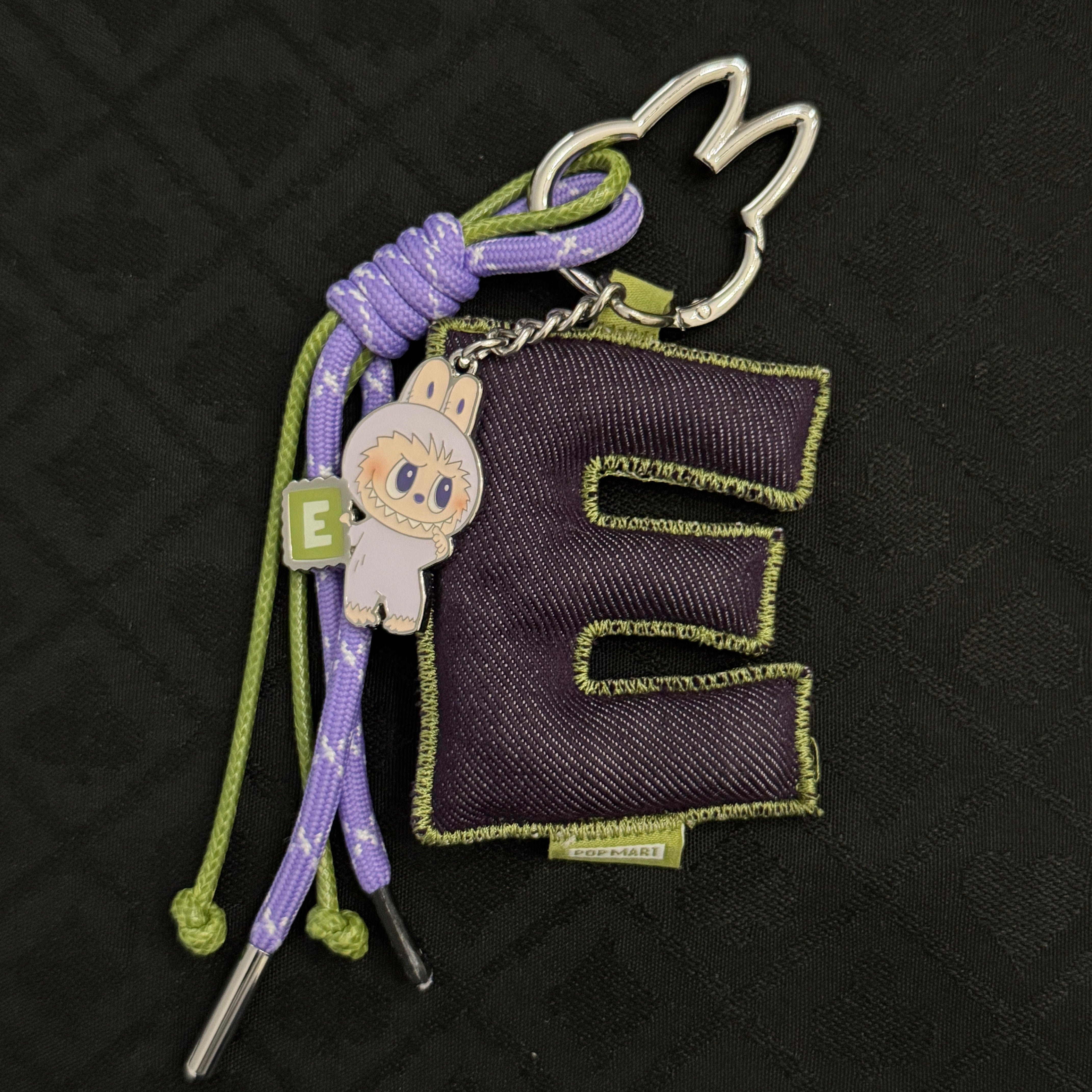 The Monsters/Labubu "Pin For Love" Keychain (Letter "E", Opened)