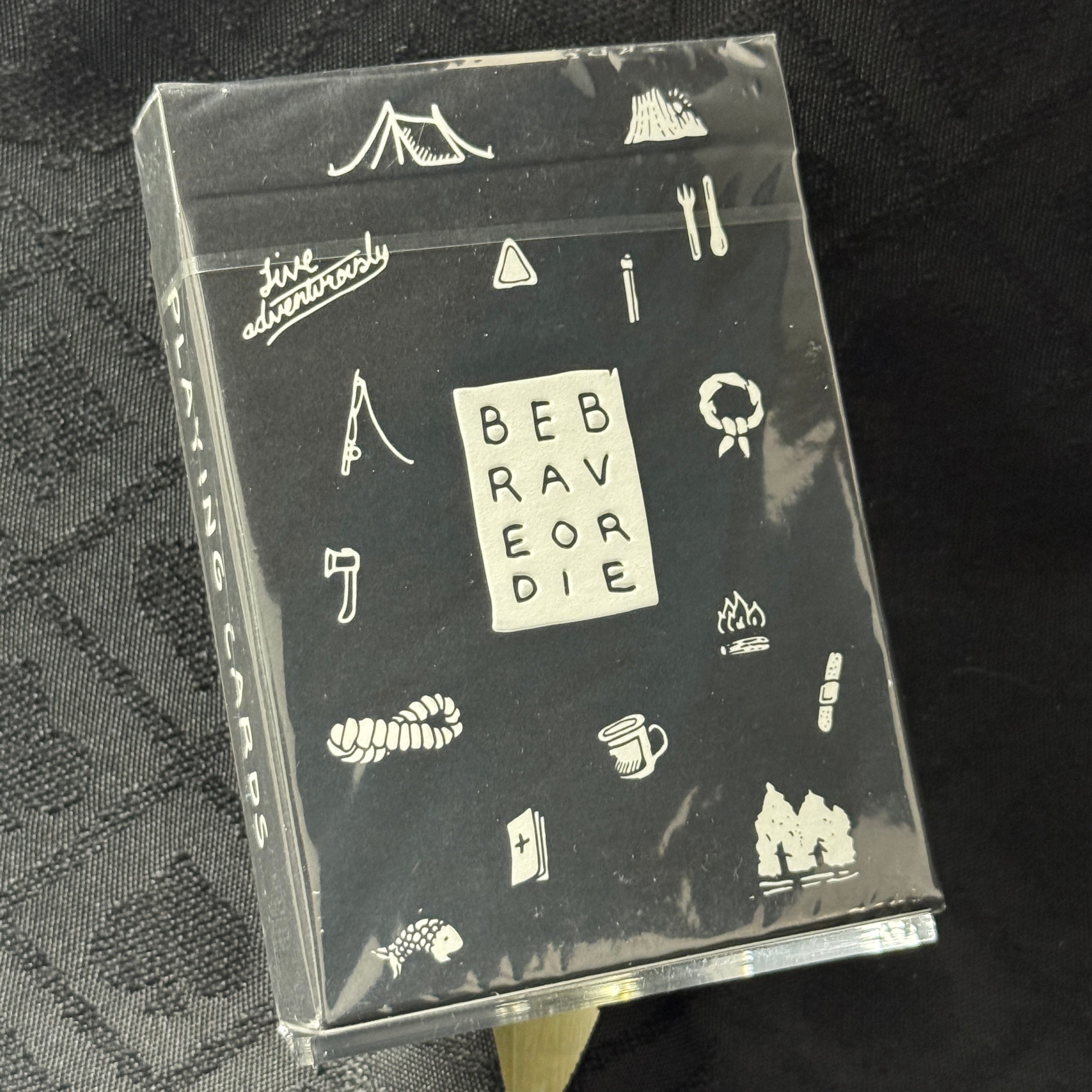 Camp Cards (Black) Playing Cards