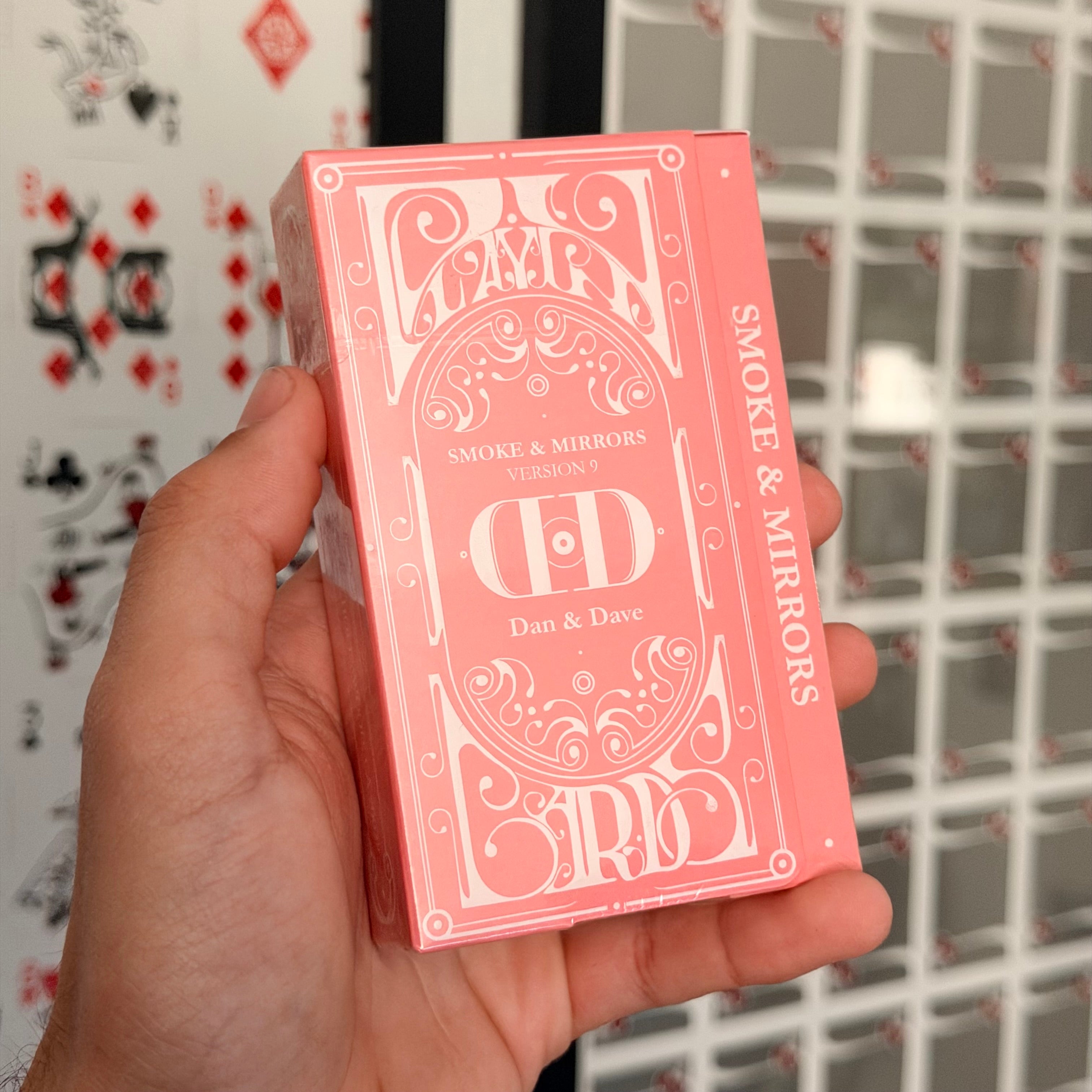 Smoke & Mirrors V9 Deluxe (Pink) Playing Cards