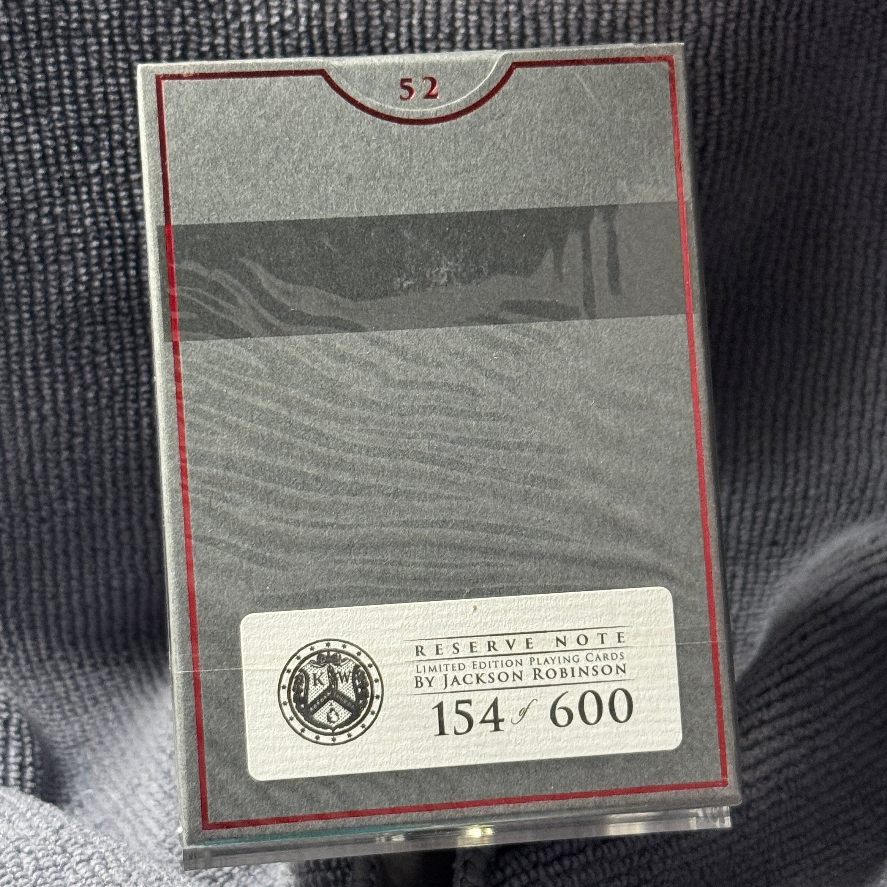 Reserve Note Foiled (Limited #xxx/600) Playing Cards