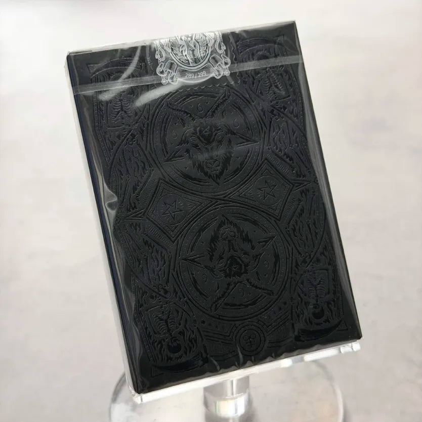 666 - Skeletal Silver (Gilded) Playing Cards