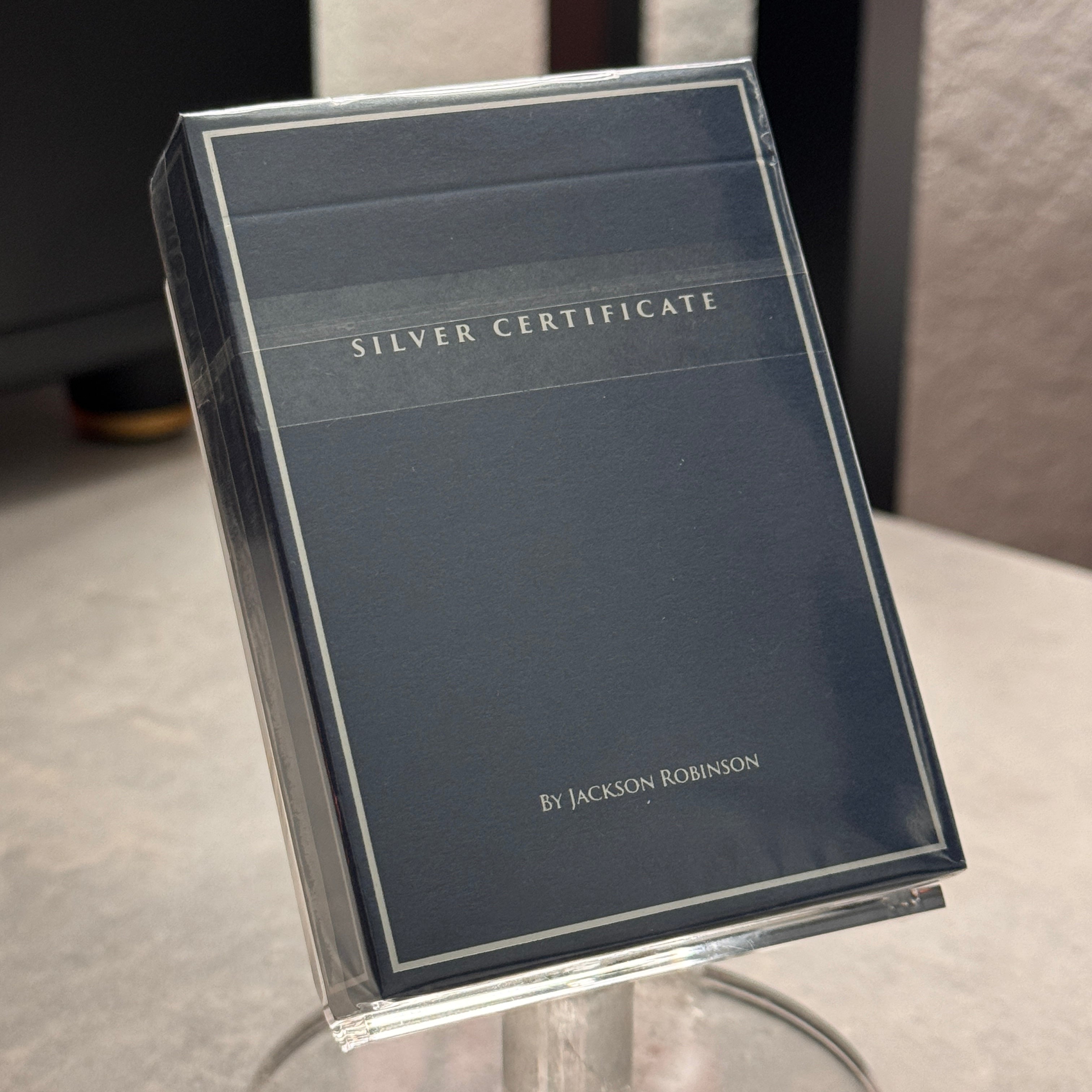 Silver Certificate (Limited - Foiled #xxx/600) Playing Cards