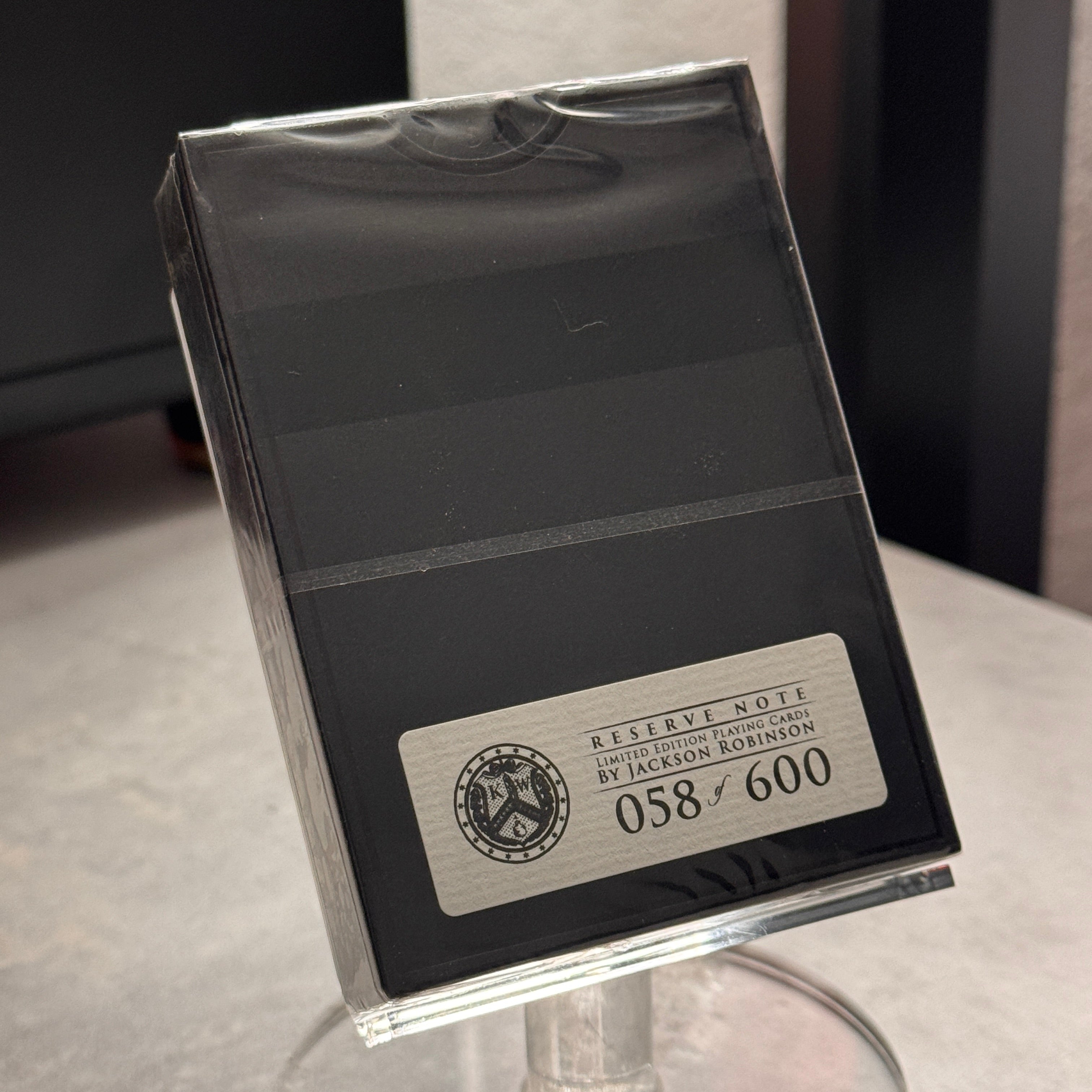 Black Reserve Note (Limited - Foiled #58/600) Playing Cards