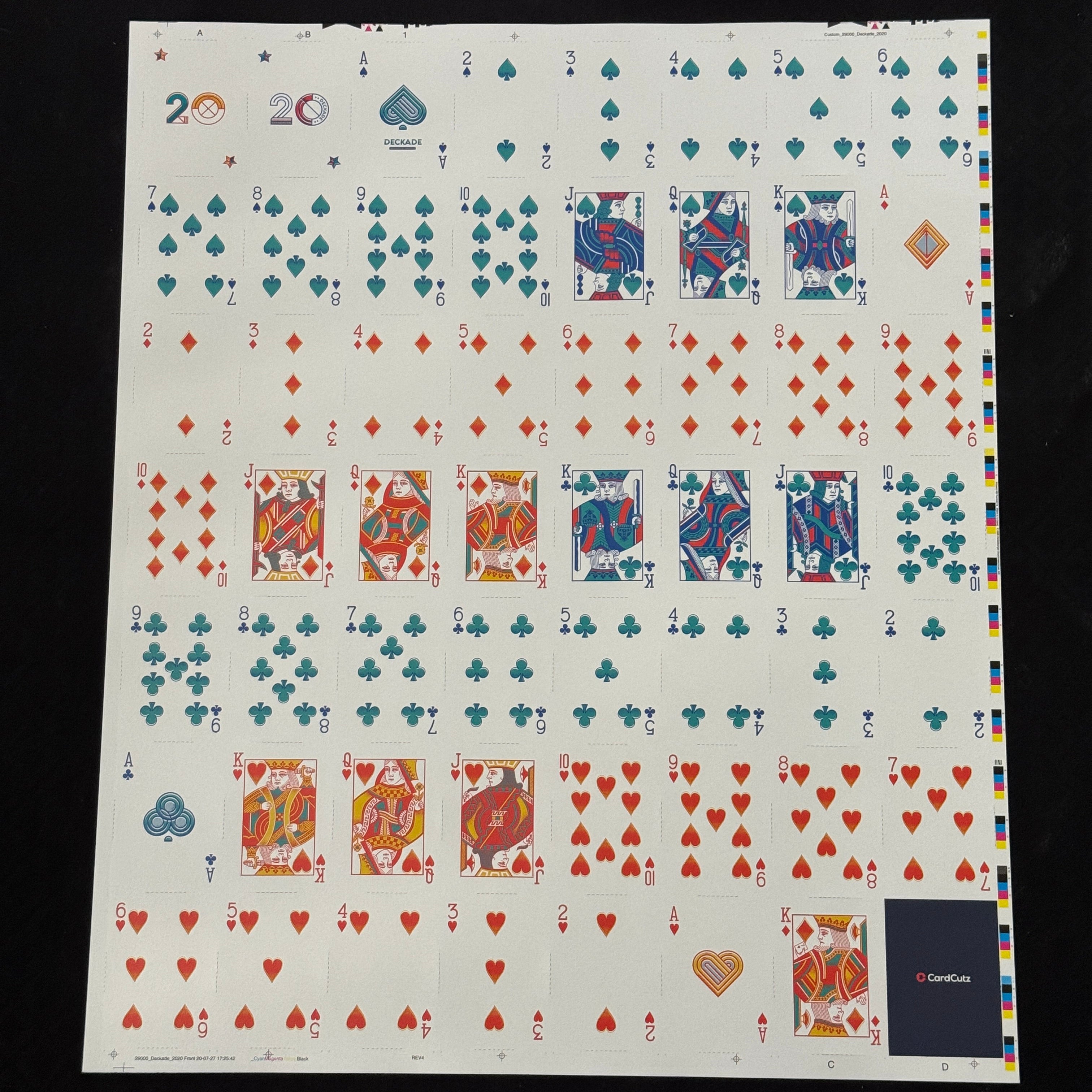 Deckade Uncut Sheet