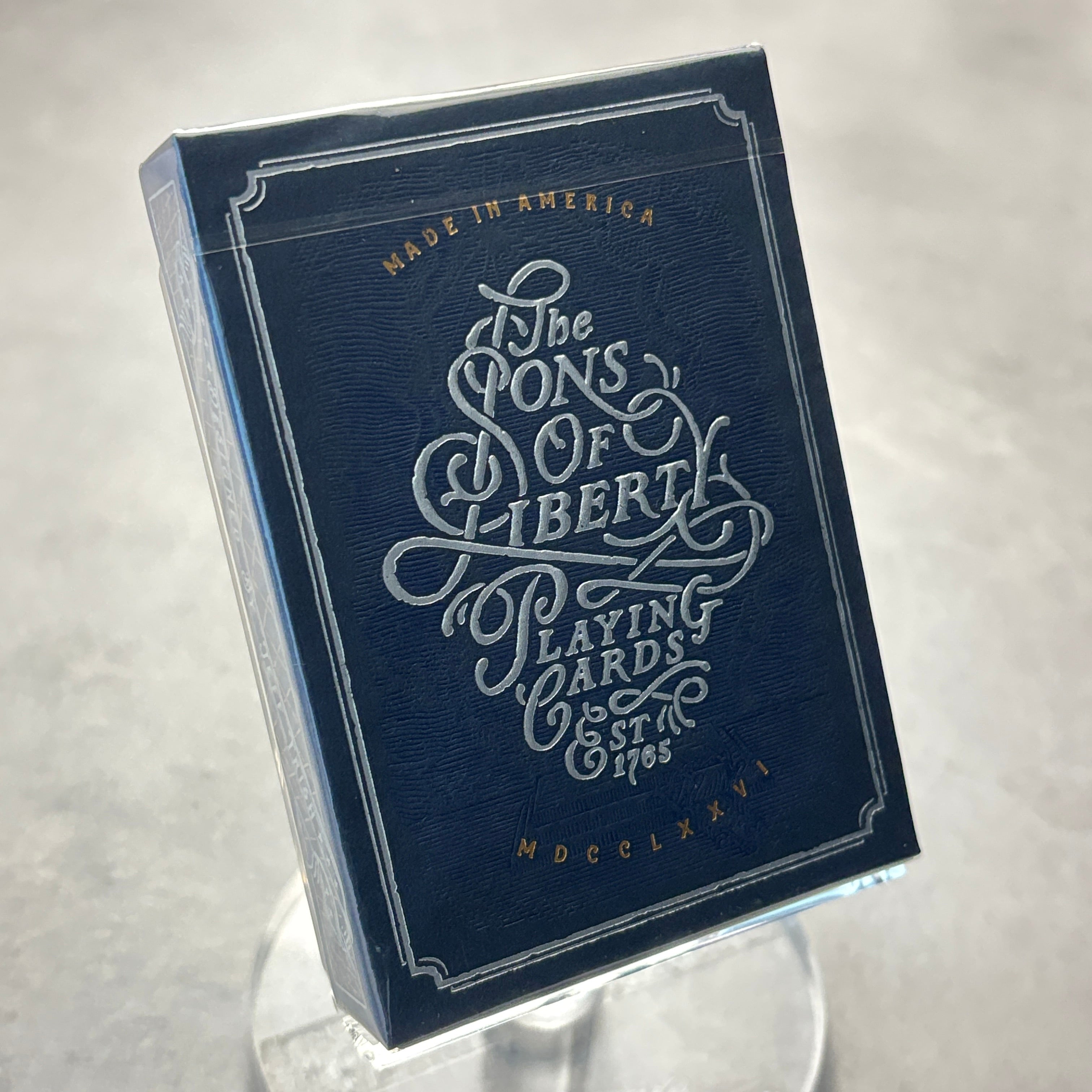 The Sons Of Liberty Patriot Blue Playing Cards