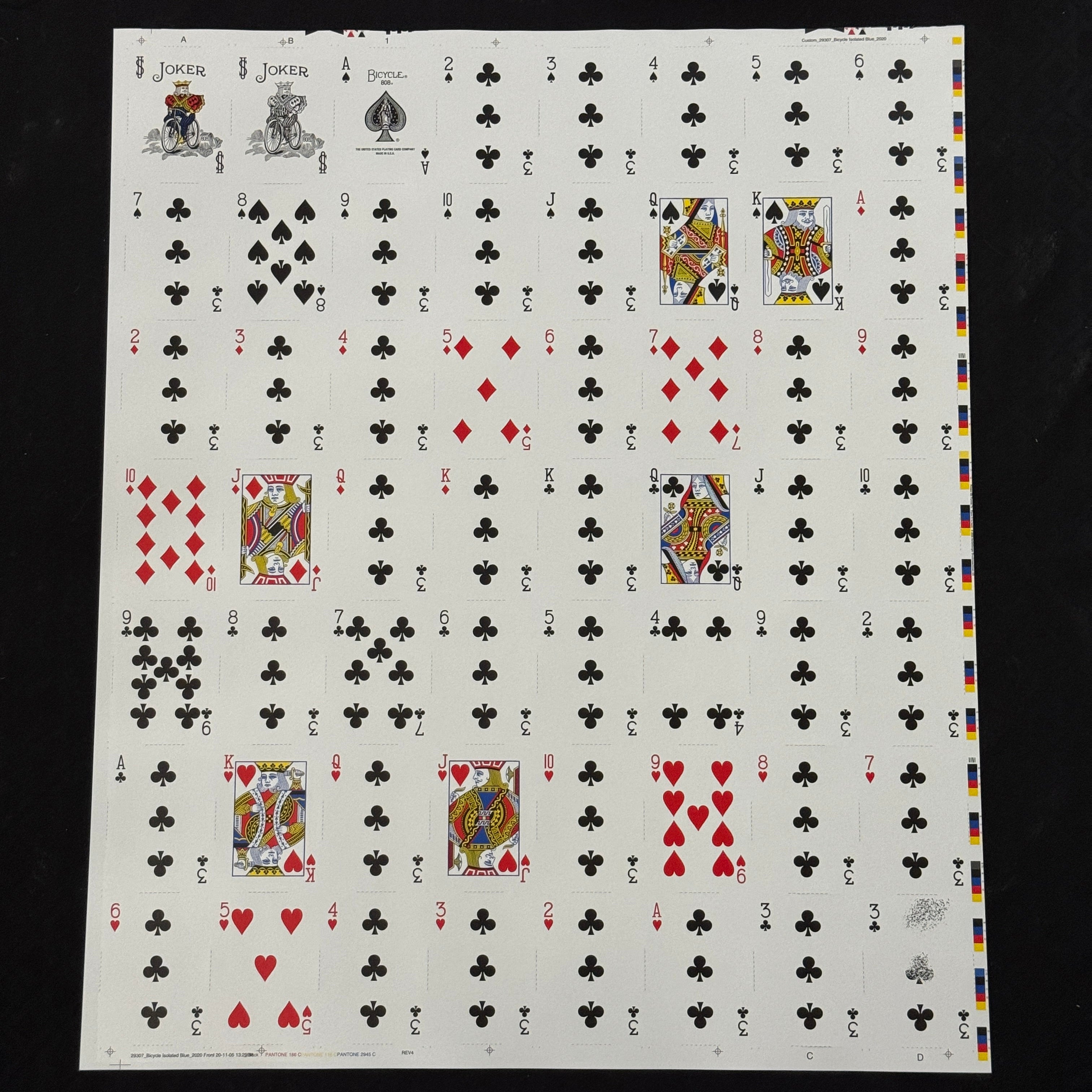 Bicycle Pro-Isolated (Blue) Uncut Sheet