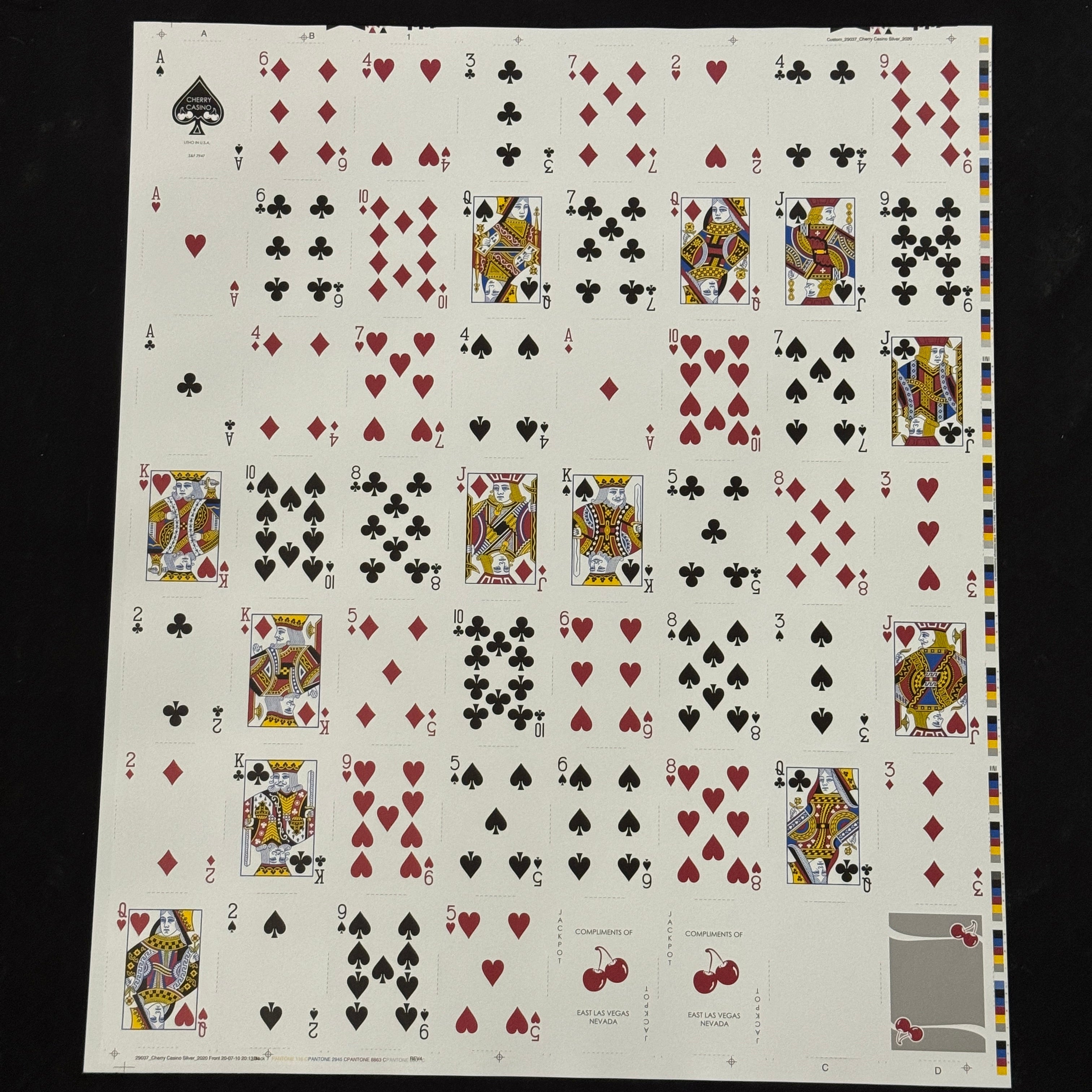 Cherry Casino (McCarran Silver) Uncut Sheet