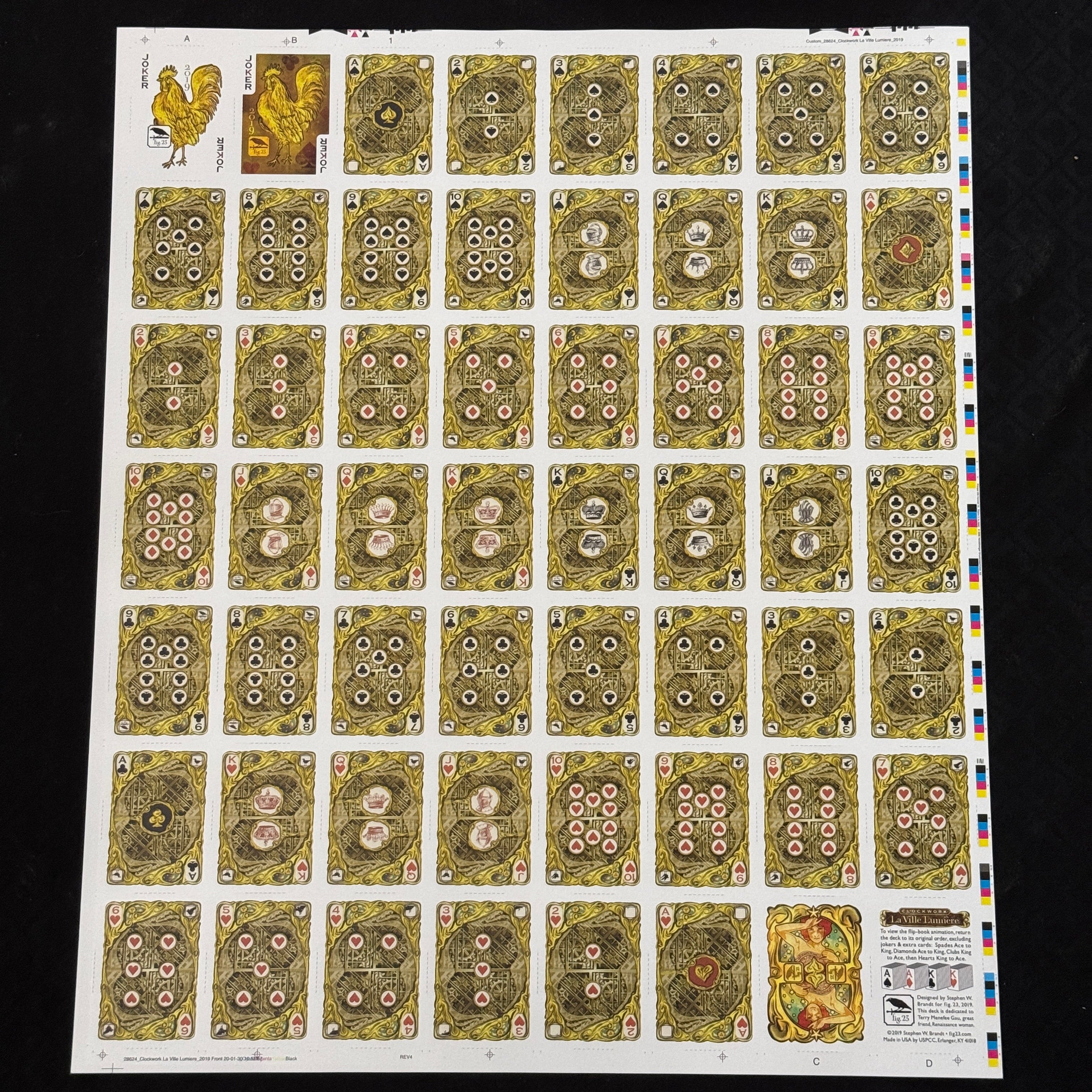 Clockwork La Ville Lumiere Uncut Sheet