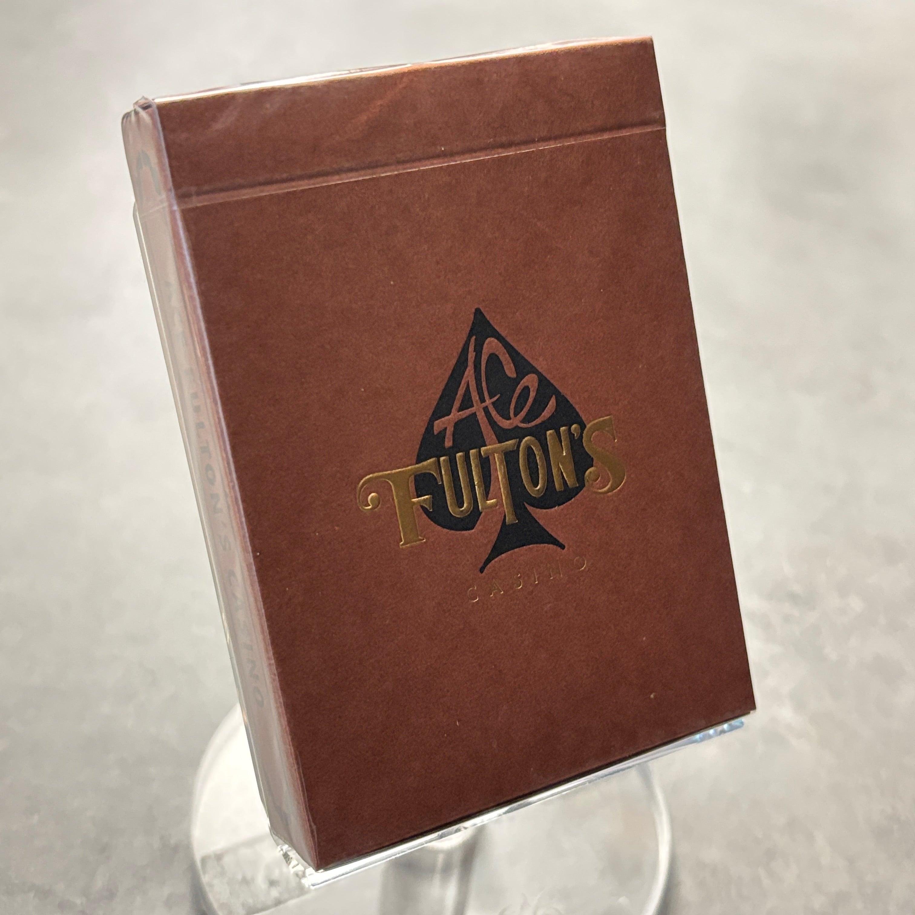 Ace Fulton's Casino (Vintage Back, Brown) Playing Cards