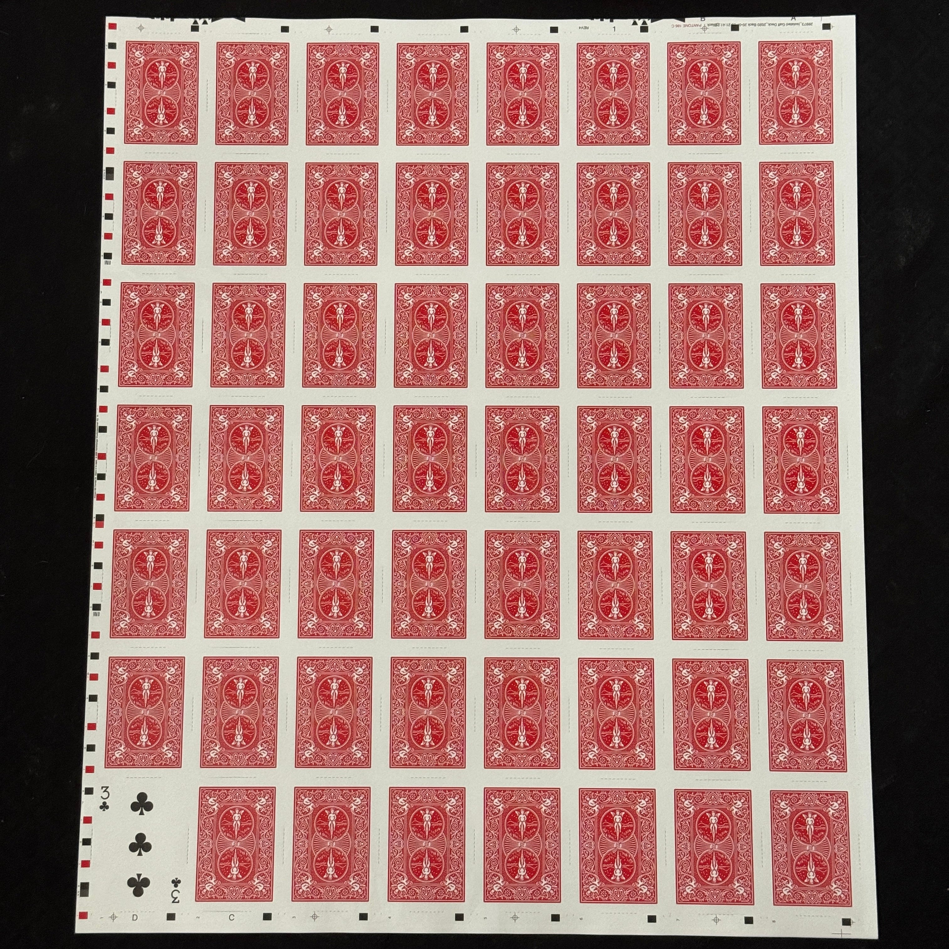 Bicycle Pro-Isolated (Red) Uncut Sheet