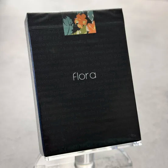 Black Flora Playing Cards