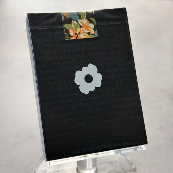 Black Flora Playing Cards