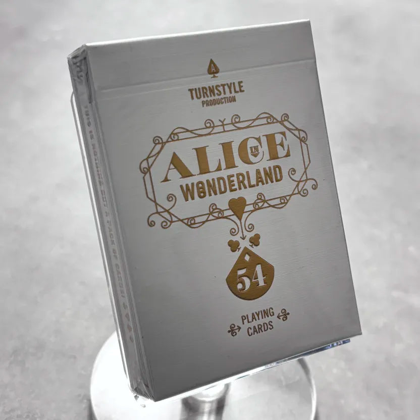 Alice In Wonderland Gold Playing Cards