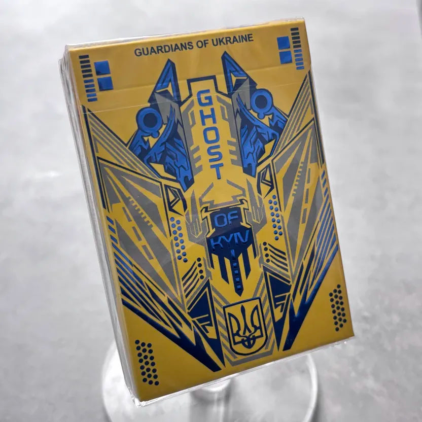 Ghost of Kyiv Yellow Playing Cards