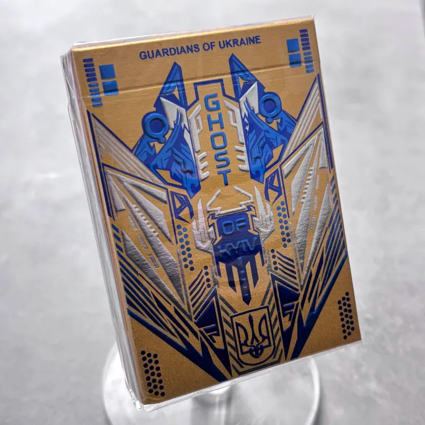 Ghost of Kyiv Classic Yellow Playing Cards